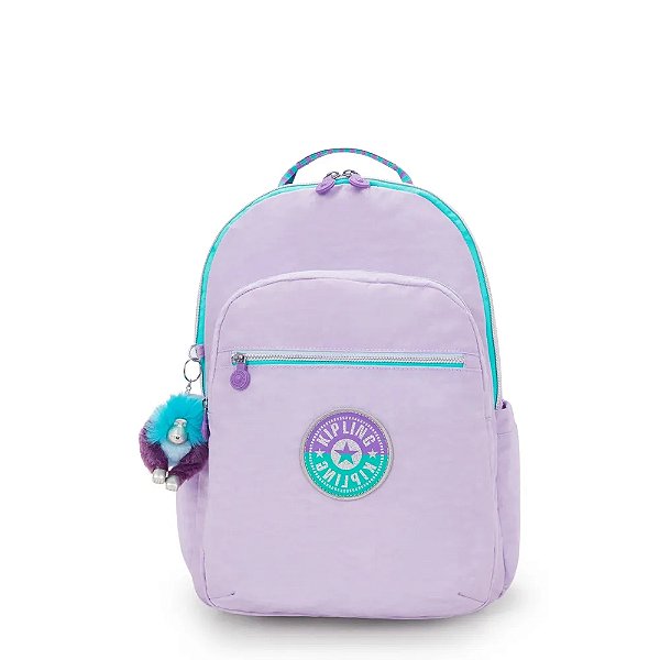 Mochila Kipling Seoul Estampado Lavender C Feminino Lilás