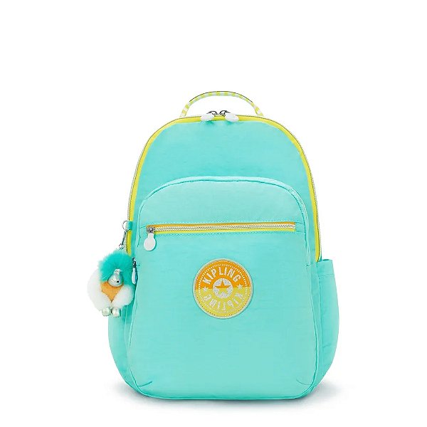 Mochila Kipling Seoul Poppy Aqua C Feminina Verde
