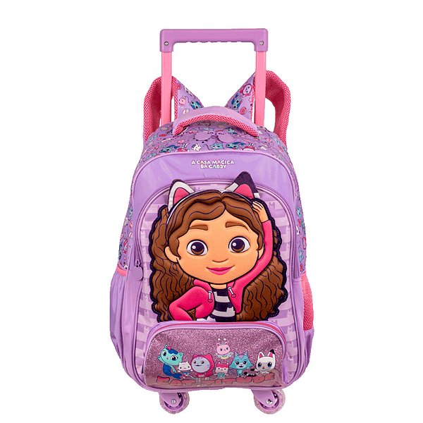 Mochila Sestini 4 Rodas Grande Gabby Y Cattitude Infantil