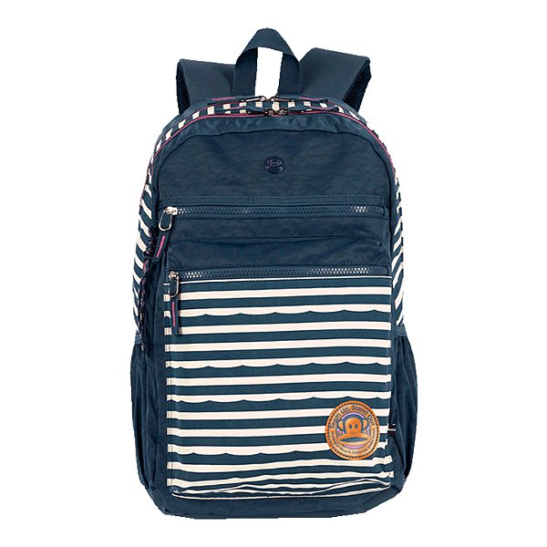 Mochila Sestini 2 Comp Paul Frank World 24 Litros Marinho