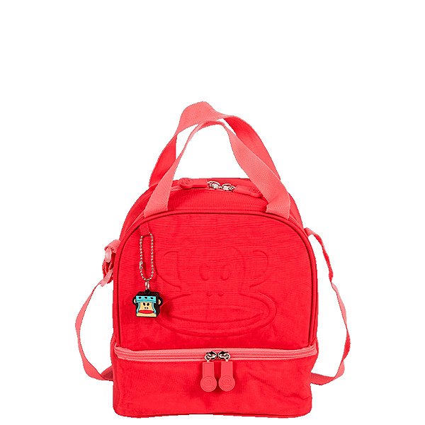 Lancheira Sestini 2 Comp Paul Frank Classics Vermelho Cereja