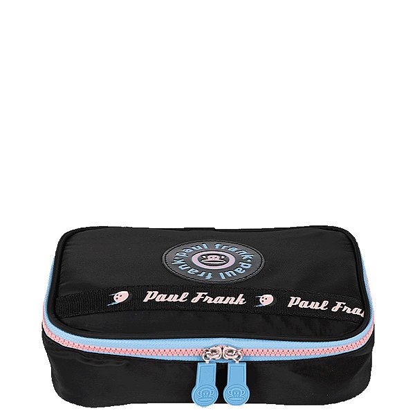 Estojo Sestini Box Paul Frank Fun Unissex Preto e Rosa