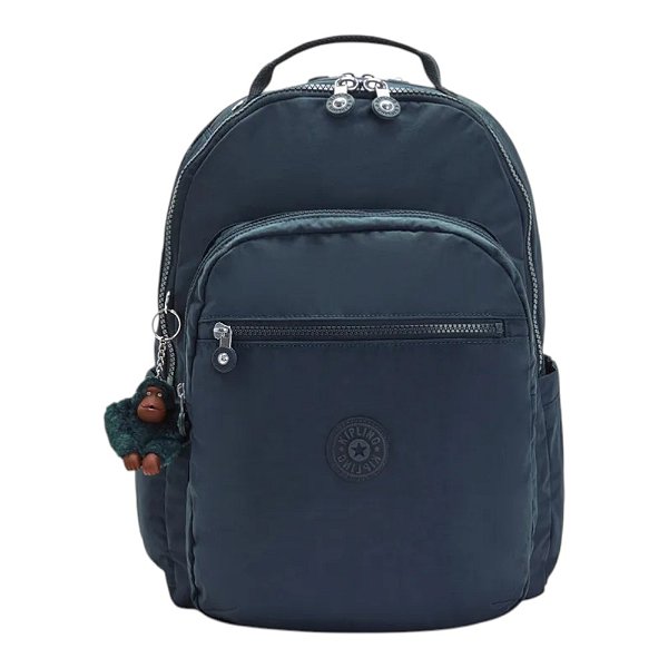 Mochila Kipling Seoul Lap True Blue Tonal Azul