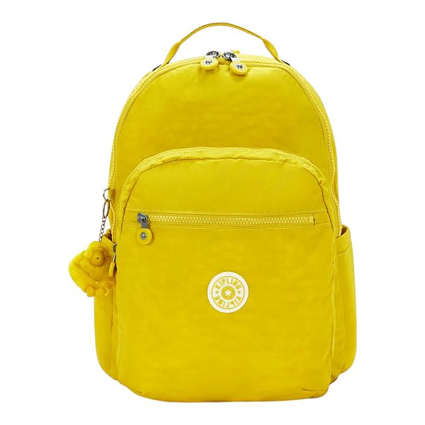 Mochila Kipling Seoul Lap Inside Yellow Unissex Amarelo