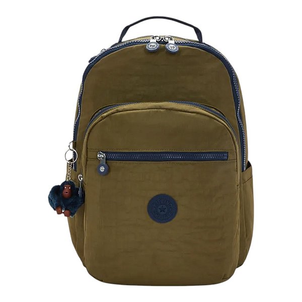 Mochila Kipling Seoul Treasure Green Unissex Verde