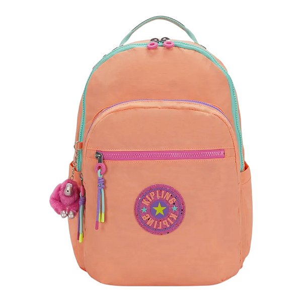 Mochila Kipling Seoul Pinky Orange C Feminino Laranja
