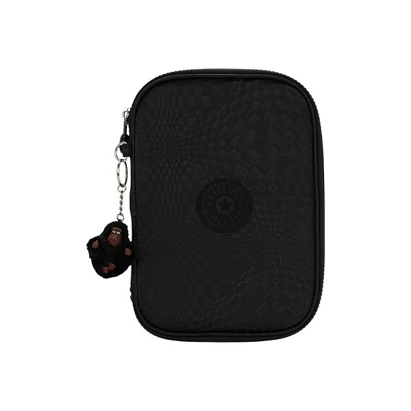 Estojo Kipling 100 Pens Unissex Dimensional Emb Preto
