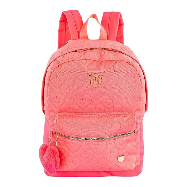 Mochila Sestini Grande Capricho Crush Laranja Pêssego
