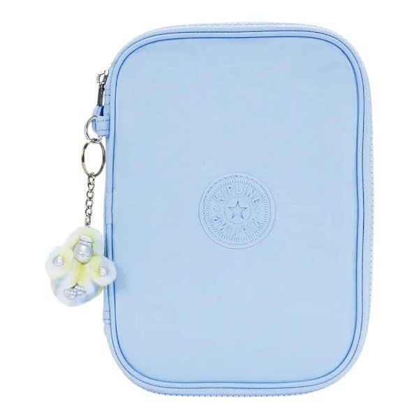 Estojo Kipling 100 Pens Clear Sky Met Unissex Azul