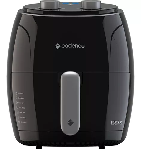 Fritadeira Sem Óleo Super Cook Fryer Frt410 3,8l Cadence Cor Preto 110V