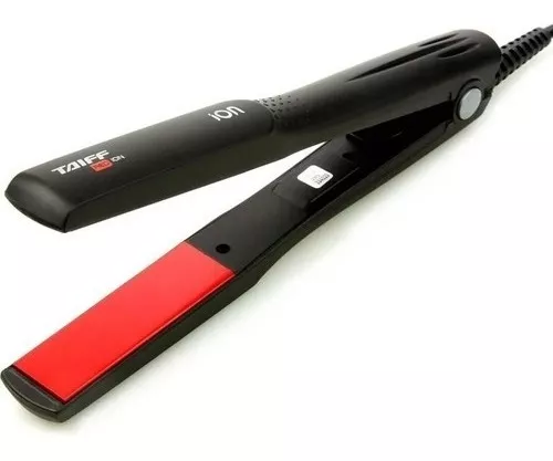 Prancha De Cabelo Alisadora Chapinha Elegance Red Íon Profissional 200ºc Bivolt Cor Preto 110V/220V Taiff