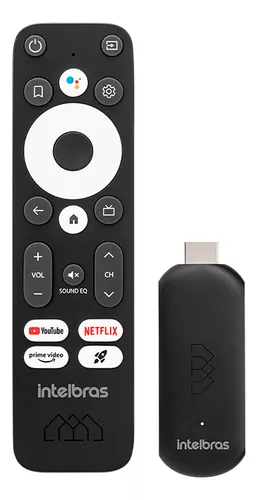 Smart Tv Stick Full Hd Intelbras Cor Preto Tipo de controle remoto Padrão