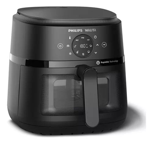 Fritadeira Elétrica Airfryer Digital Philips Walita Série 2000xl 1700w 6,2 Litros Preta 110v