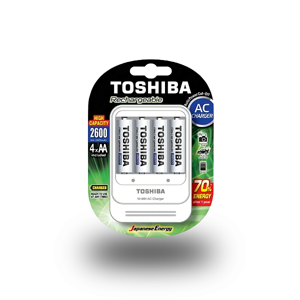 Carregador De Pilhas Aa/aaa Tnhc-6gae4 C/4 Pilhas Aa 2600mah