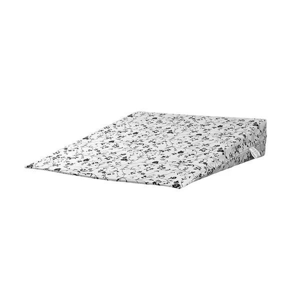 CUNHA SONECA 0,70 X 0,60 X 0,14 M 1 - FLORES PRETAS FUNDO BRANCO TAM U