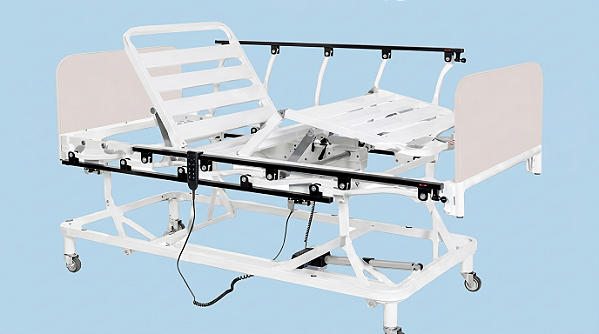 Cama Hospitalar Elétrica 3 Movimentos com Grade Basculante