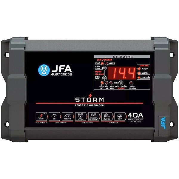 Fonte e Carregador Storm Bivolt 12v/40a Jfa