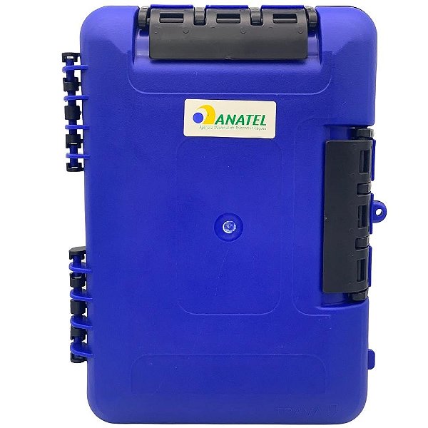 Caixa de Terminação Óptica Azul Cto Ftth 16 Portas 16faz Fbs
