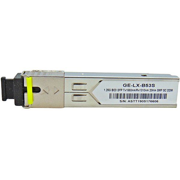 Módulo Sfp 1.25G 20km Tx1550 Rx1310nm Mono Sc Ddm Ge-lx-b53s