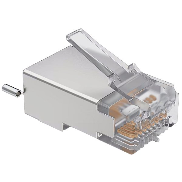Conector Rj45 Cat5e Blindado com Proteção de Surtos Ubiquiti