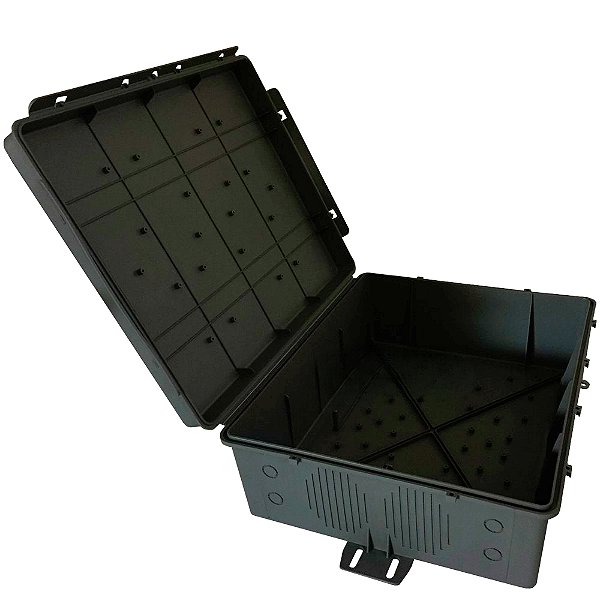 Caixa Hermética Plástica Preta Master 43,6 X 32,6 X 14cm Multitoc