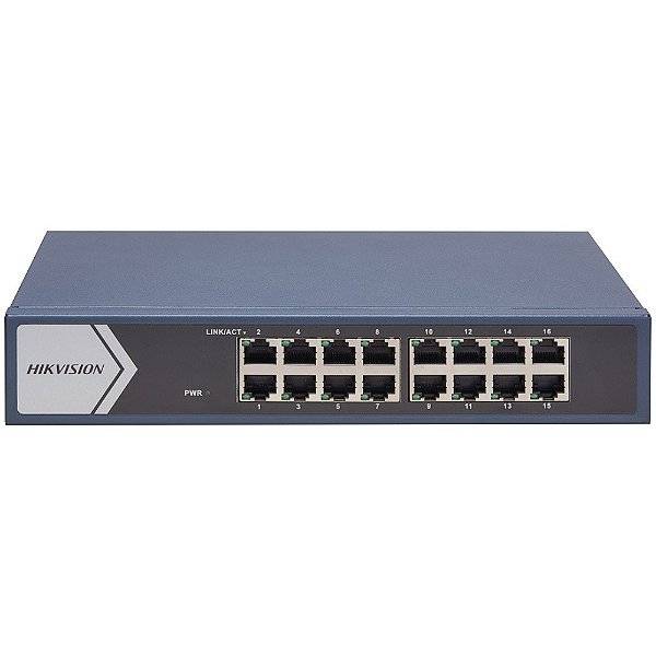 Switch 16 Portas Giga Ds-3e0516-e(B) Hikvision