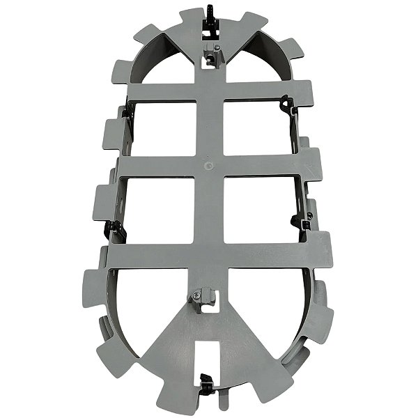 Reserva Técnica Plástica Oval Optiloop 700x300 Cinza Mtf