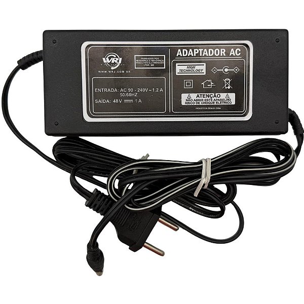Fonte de Alimentação Bivolt Poe 48v 1a Wrj