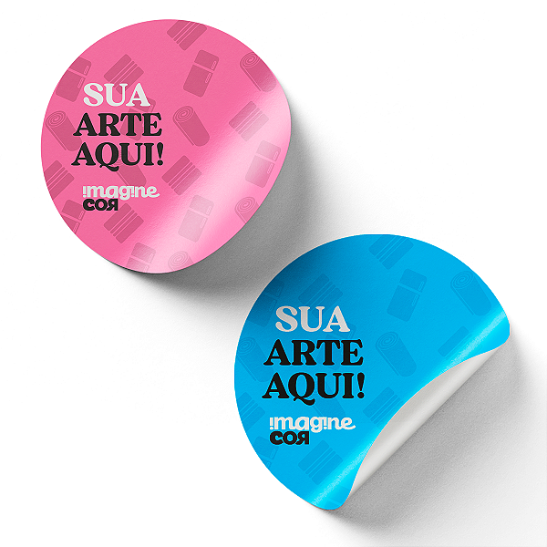 Adesivo impresso redondo
