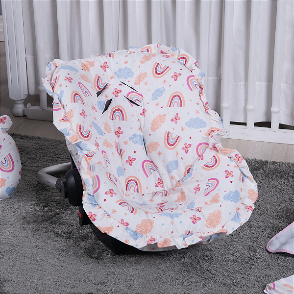 Capa Para Bebê Conforto Universal Arco-íris