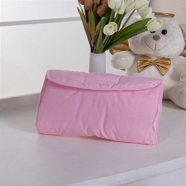 Trocador De Fraldas Portátil Impermeável Rosa