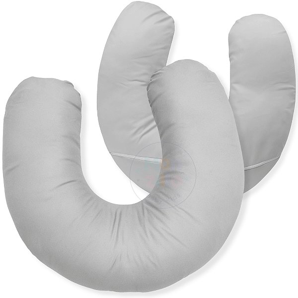 Almofada De Amamentação Micropercal 400 Fios Cinza