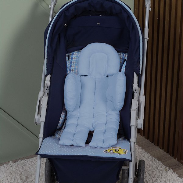 Apoio Redutor De Carrinho e Bebê Conforto Luxo Azul