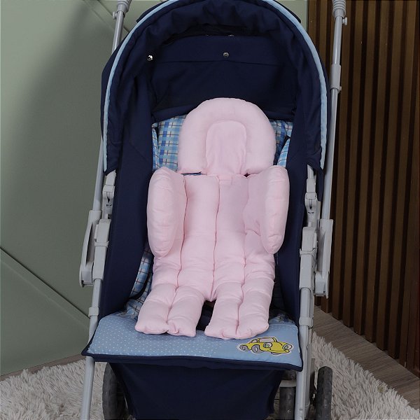 Apoio Redutor De Carrinho e Bebê Conforto Luxo Rosa