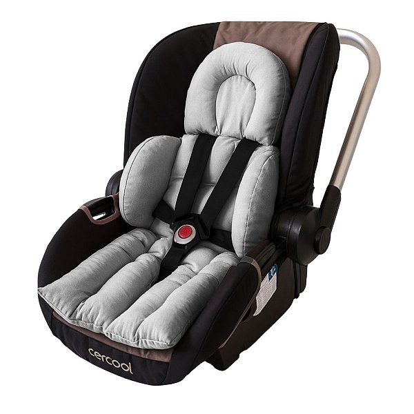 Apoio Redutor De Carrinho e Bebê Conforto Luxo Cinza