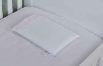 Lençol De Berço Americano Chevron Rosa