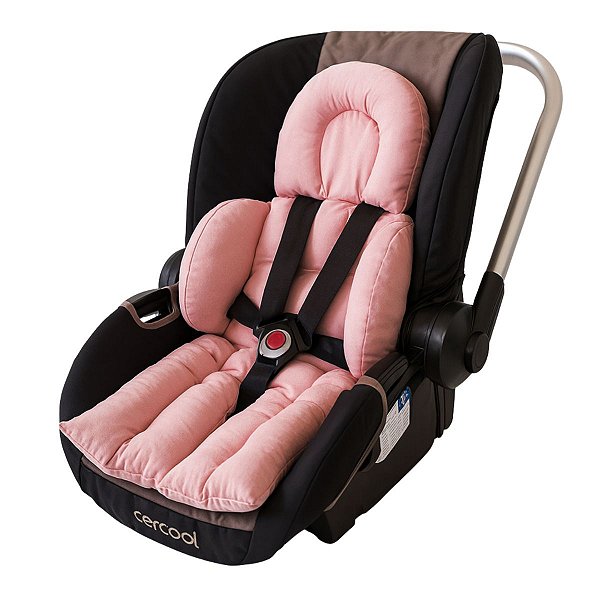 Apoio Redutor De Carrinho e Bebê Conforto Luxo Rose