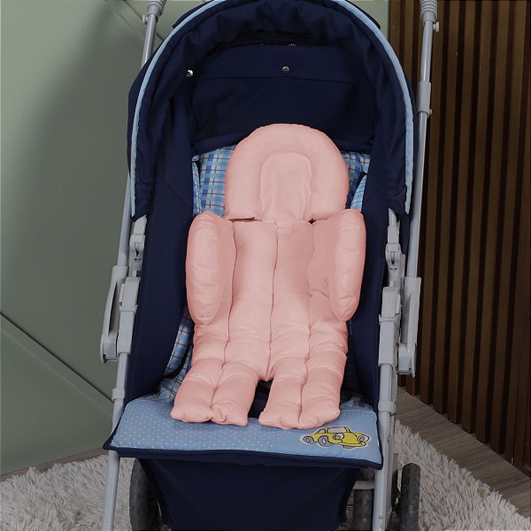 Apoio Redutor De Carrinho e Bebê Conforto Luxo Rose