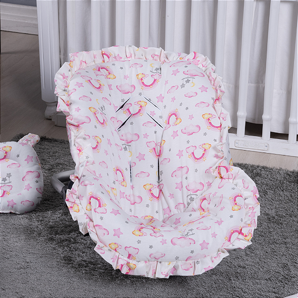 Capa Para Bebê Conforto Universal Ceu Rosa