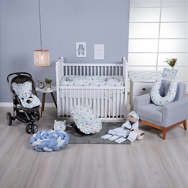 Kit Enxoval de Bebê Coleção Dino Azul
