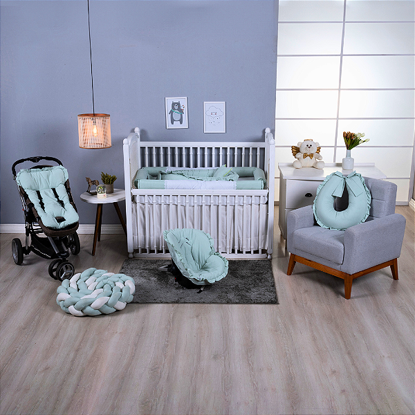 Kit Enxoval de Bebê Coleção Cor Lisa Verde