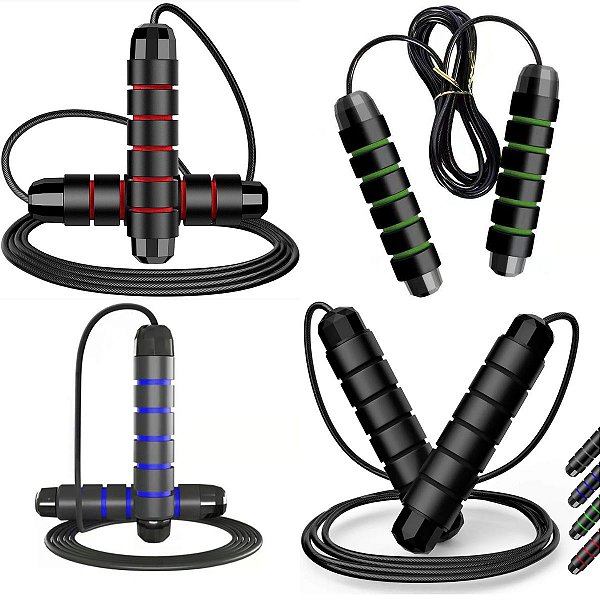 Corda De Pular Speed Rope Crossfit com rolamento Profissional cabo