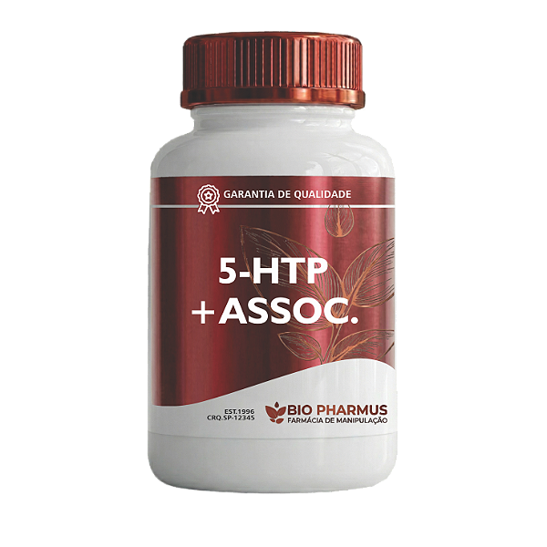 Controle de Humor e ansiedade (5-HTP + L-teanina + Rhodiola Rosea + Vitamina B6 + Magnésio Quelato)