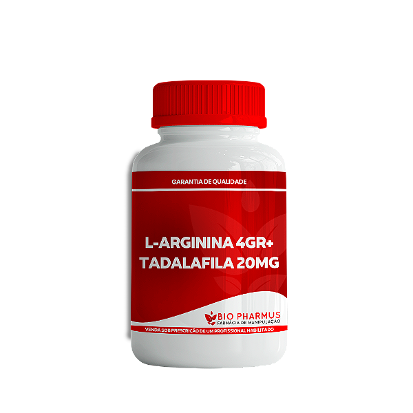 Tadalafila 20mg + L Arginina 4g - Biopharmus
