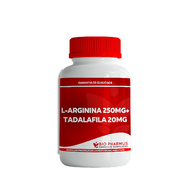 Tadalafila 20mg + L Arginina 250mg - Biopharmus