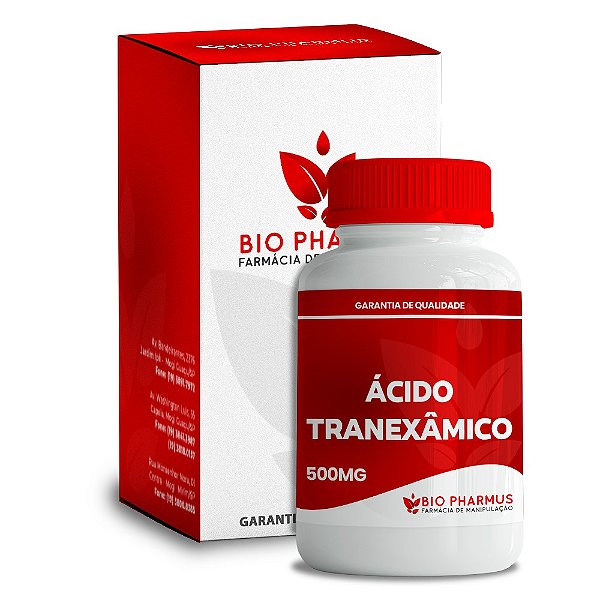 Ácido Tranexâmico 500mg (30 cápsulas) - Bio Pharmus