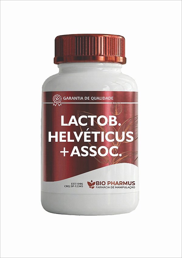 Lactobacillus helveticus 1 Bilhão UFC + Lactobacillus Plantarum 1 Bilhão UFC + Bifidobacterium longum 1 Bilhão UFC + Bifidobacterium infantis 1 Bilhão UFC (60 cápsulas)
