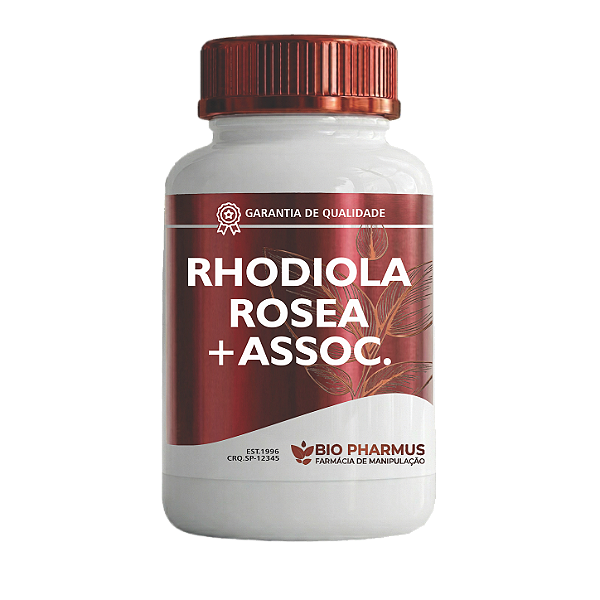 Rhodiola Rosea 100mg + Ginseng Coreano (panax ginseng) 300mg + Cognizin 250mg - Bio Pharmus