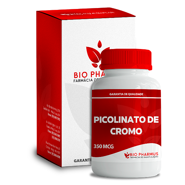 Picolinato de Cromo 350mcg (90 Cápsulas)