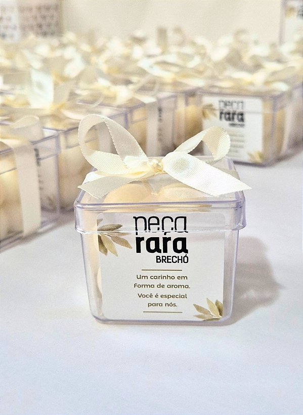 VELA BUBBLE 40g CAIXA ACRÍLICA